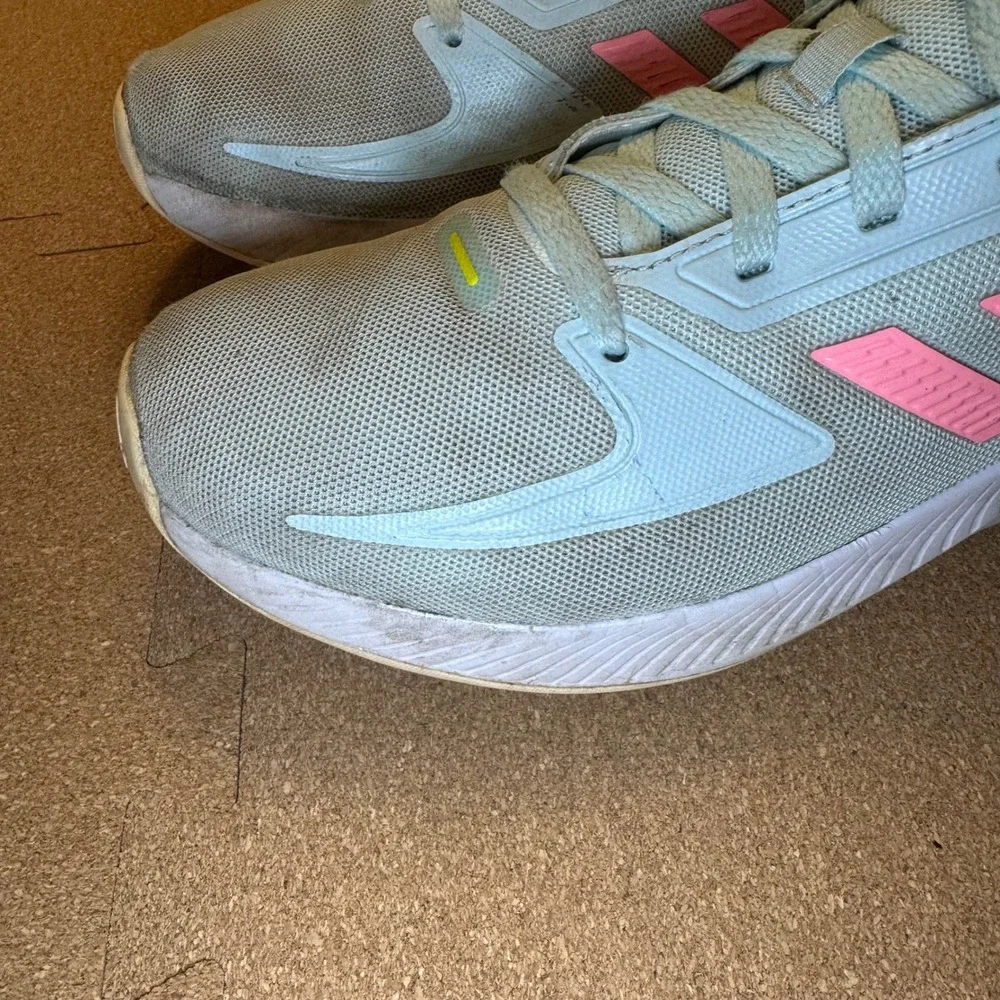 Adidas Runfalcon 2.0 Mens Size 7 Running Shoes Light Blue Pink HR1412